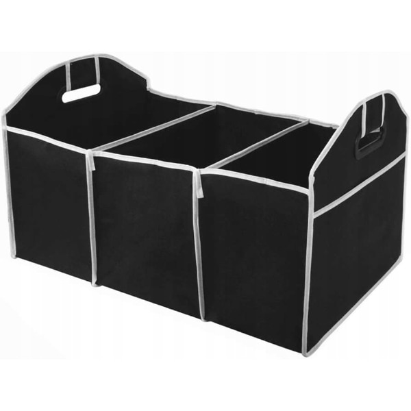 Organizator Portbagaj, 3 compartimente, 55x34x32.5cm, Negru