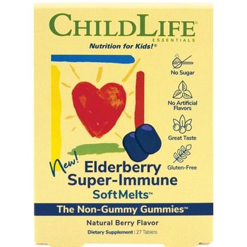 Supliment alimentar Elderberry Super-Immune ChildLife Essentials, 27 tablete, Secom Supliment alimentar Elderberry Super-Immune ChildLife Essentials, 27 tablete, Secom
