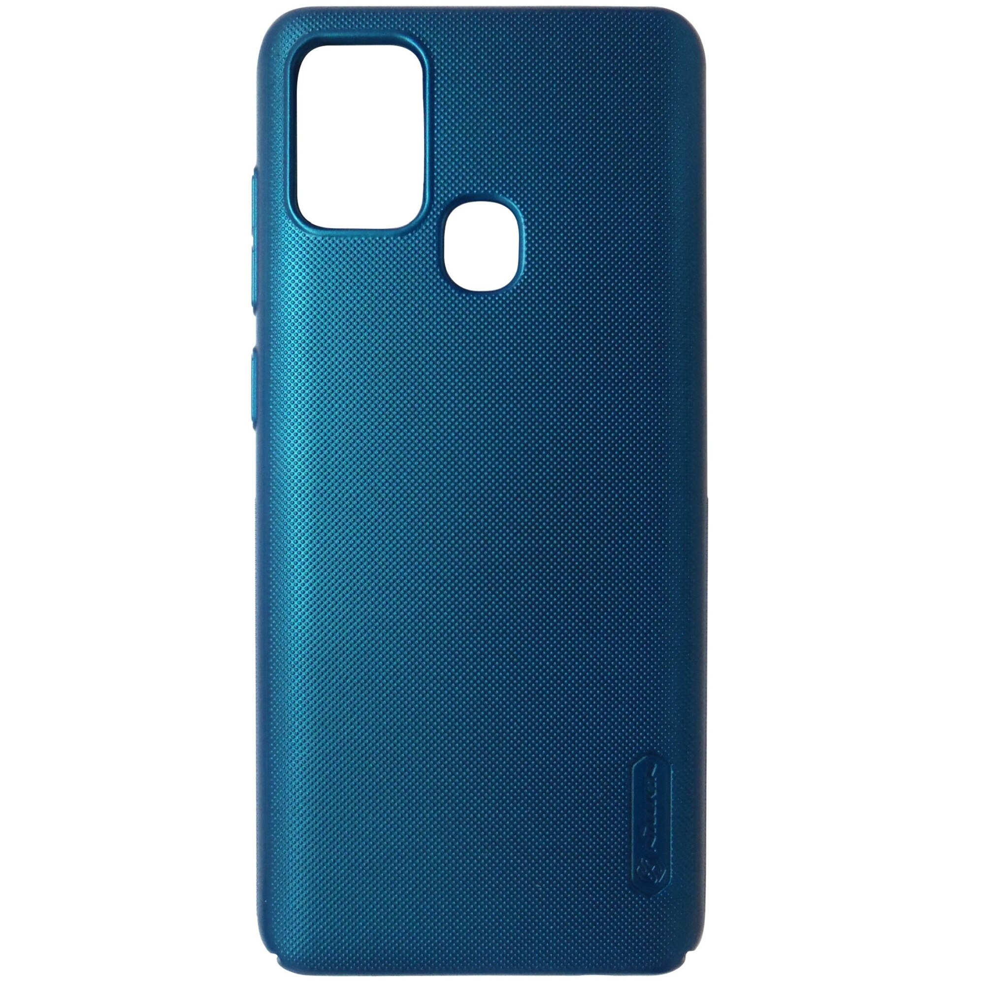 Husa tip capac spate Nillkin Super Frosted policarbonat albastru pentru Samsung Galaxy A21s