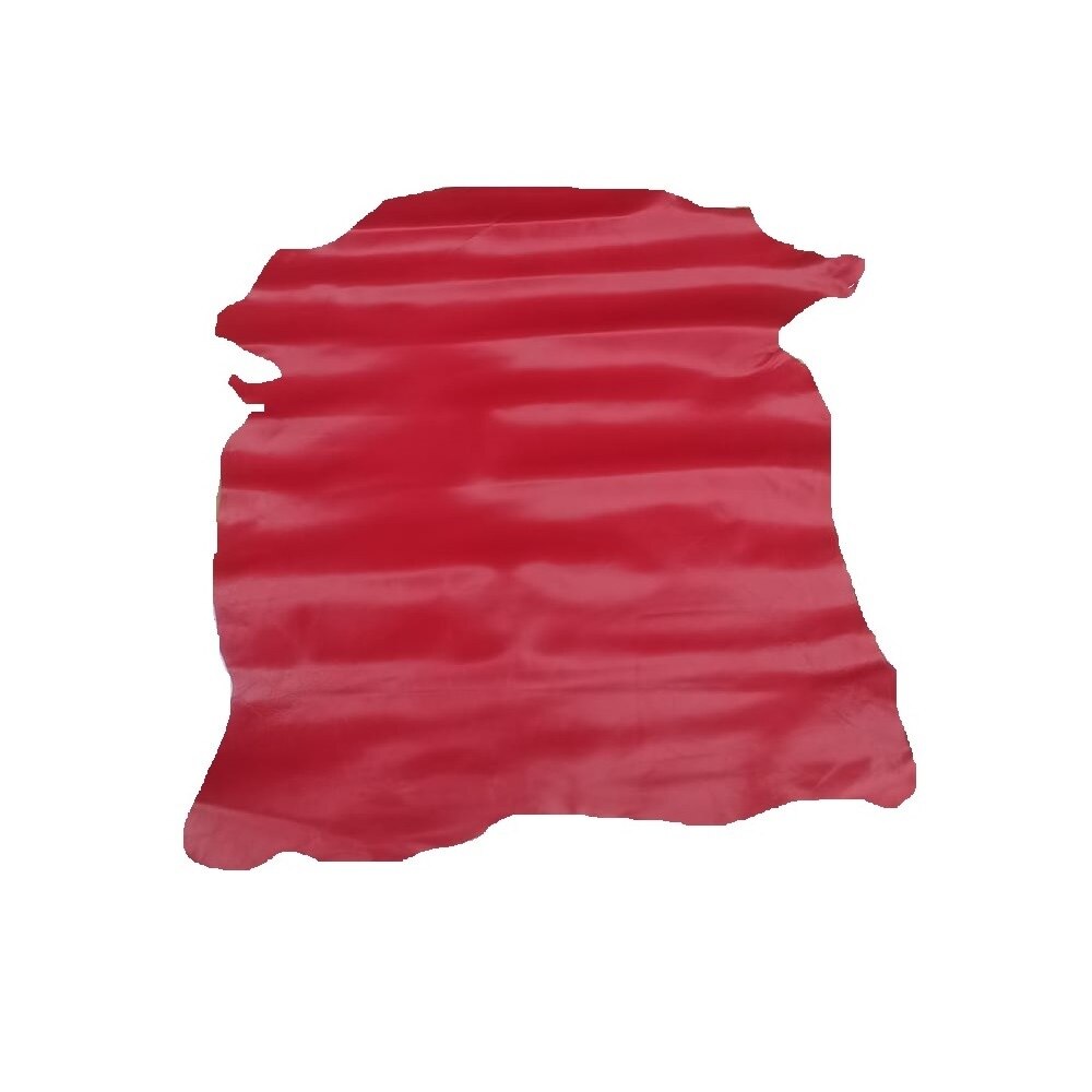 Piele capra, captuseala rosu lucios,0,6-0,8mm