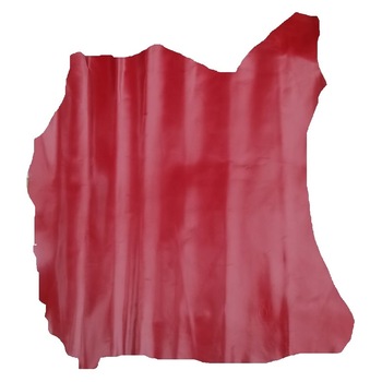 Piele capra, captuseala rosu inchis lucios, 0.6-0,8mm Piele capra, captuseala rosu inchis lucios, 0.6-0,8mm