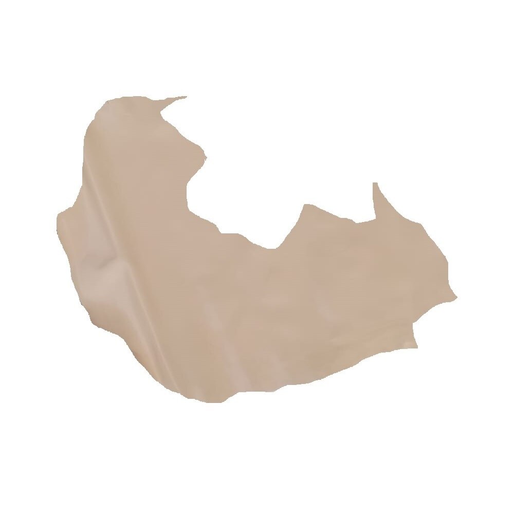 Piele capra, captuseala beige lucios, 0.6-0.8mm