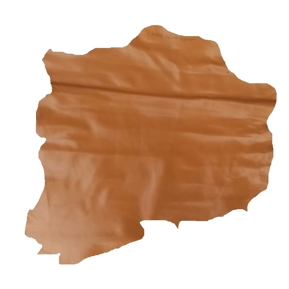 Piele capra, captuseala maro lucios, 0,6-0,8mm