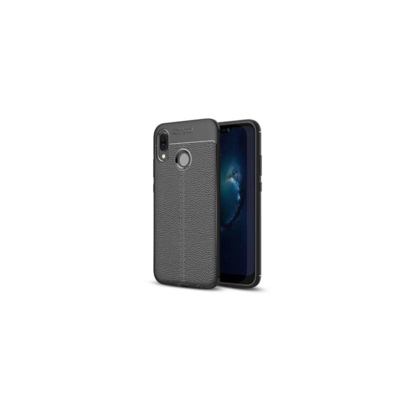 Husa vintage pentru Huawei P20 Lite, protectie spate, Negru
