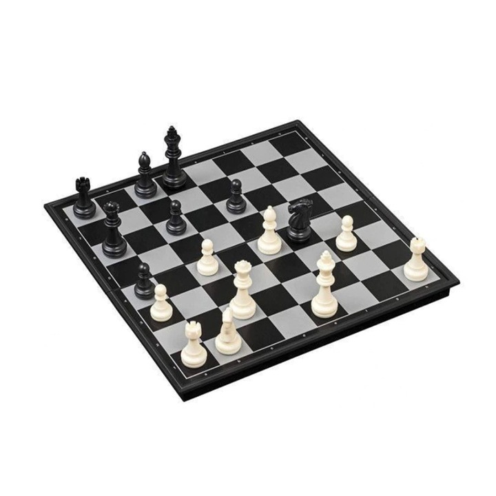 Tiessa® 3 в 1 игра на шах, табла и дама, магнитна, 32 см