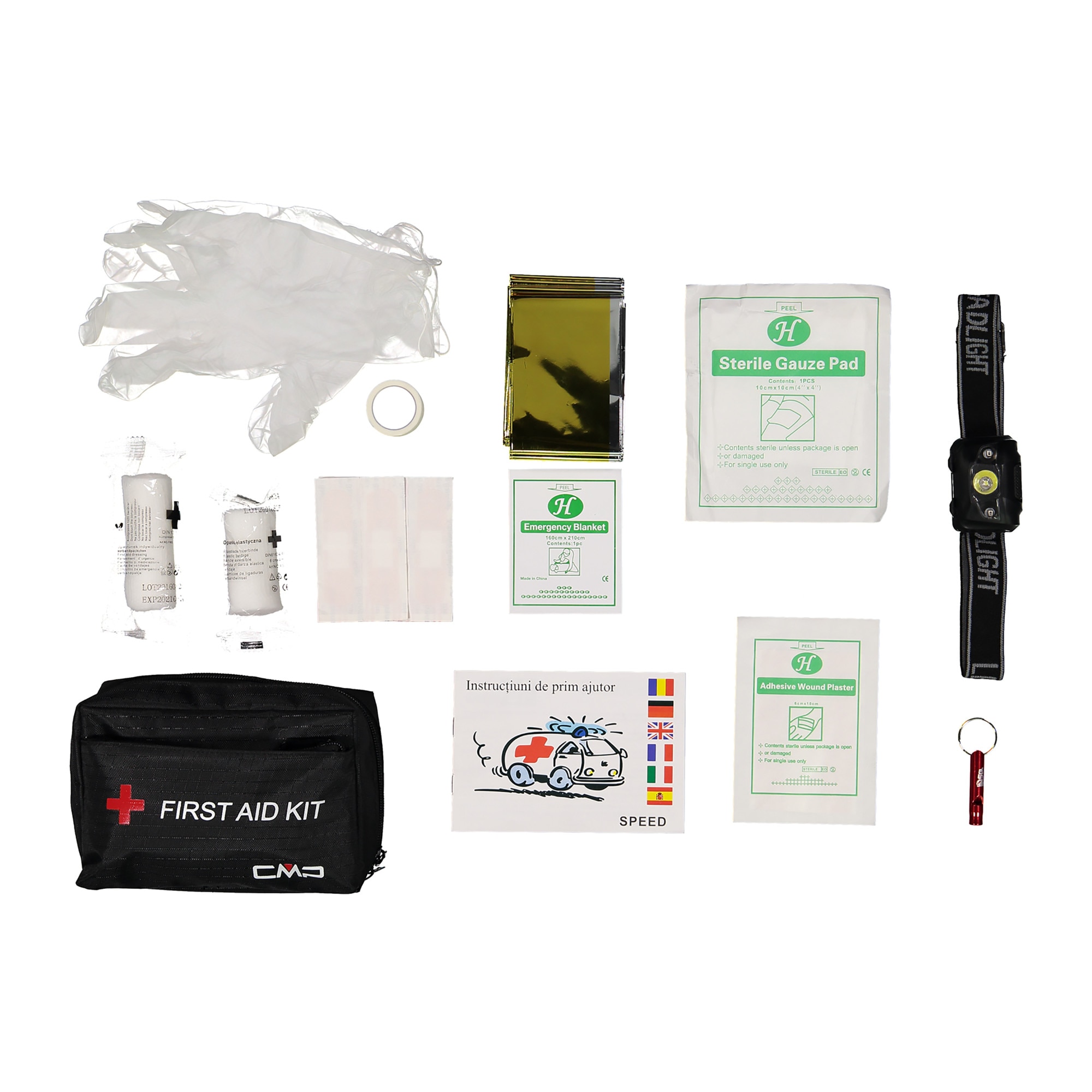 Trusa prim ajutor CMP Trail First Aid, 12 piese