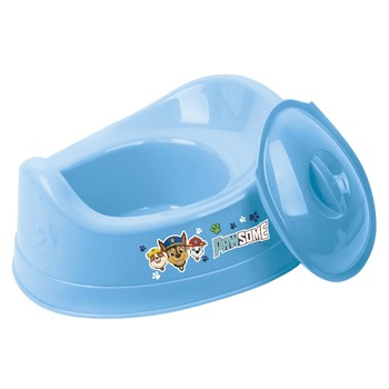 Olita cu capac din plastic, Paw Patrol, albastra Olita cu capac din plastic, Paw Patrol, albastra