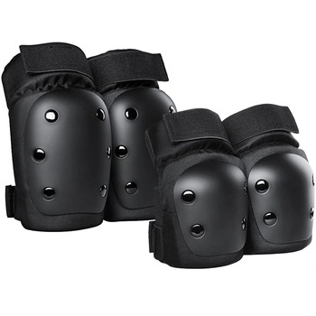 Set 4 aparatori sport copii, negru, M 10-14 ani, pentru genunchi, cot Set 4 aparatori sport copii, negru, M 10-14 ani, pentru genunchi, cot