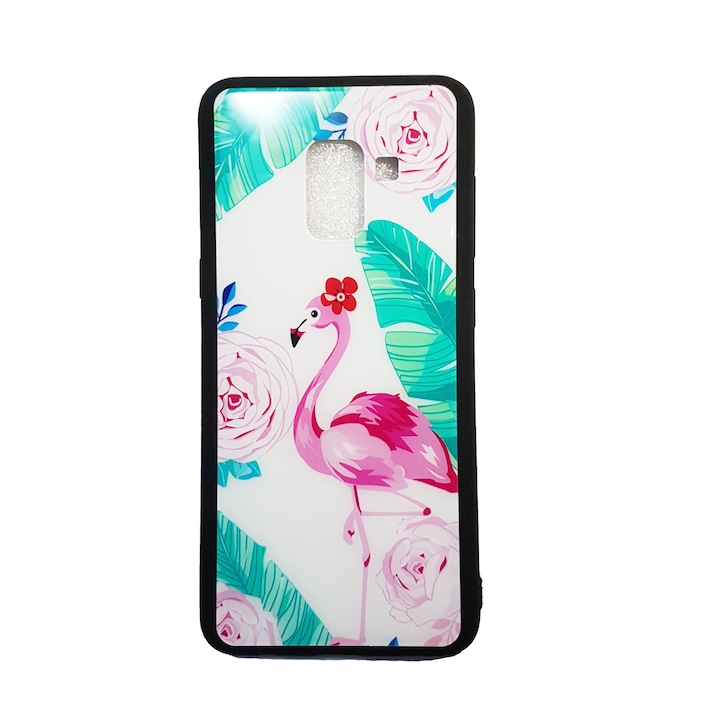 Стъклен кейс Flamingos за Samsung Galaxy A5 2018, A8 2018, A530