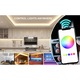 Huerler LED szalag készlet, Smart RGB, 5 m, Wi-Fi, Alkalmazásvezérlés, Távirányító, Bluetooth, Zene szinkronizálás, Hangvezérlés, Többszínű fény