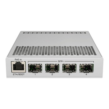 Switch Cloud Router 1 Gigabit, 4 SFP+ 10Gbps - Mikrotik CRS305-1G-4S+IN Switch Cloud Router 1 Gigabit, 4 SFP+ 10Gbps - Mikrotik CRS305-1G-4S+IN