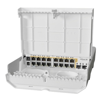 Switch outdoor Cloud Router 16 Gigabit PoE-Out, 2 SFP+ - Mikrotik CRS318-16P-2S+OUT Switch outdoor Cloud Router 16 Gigabit PoE-Out, 2 SFP+ - Mikrotik CRS318-16P-2S+OUT