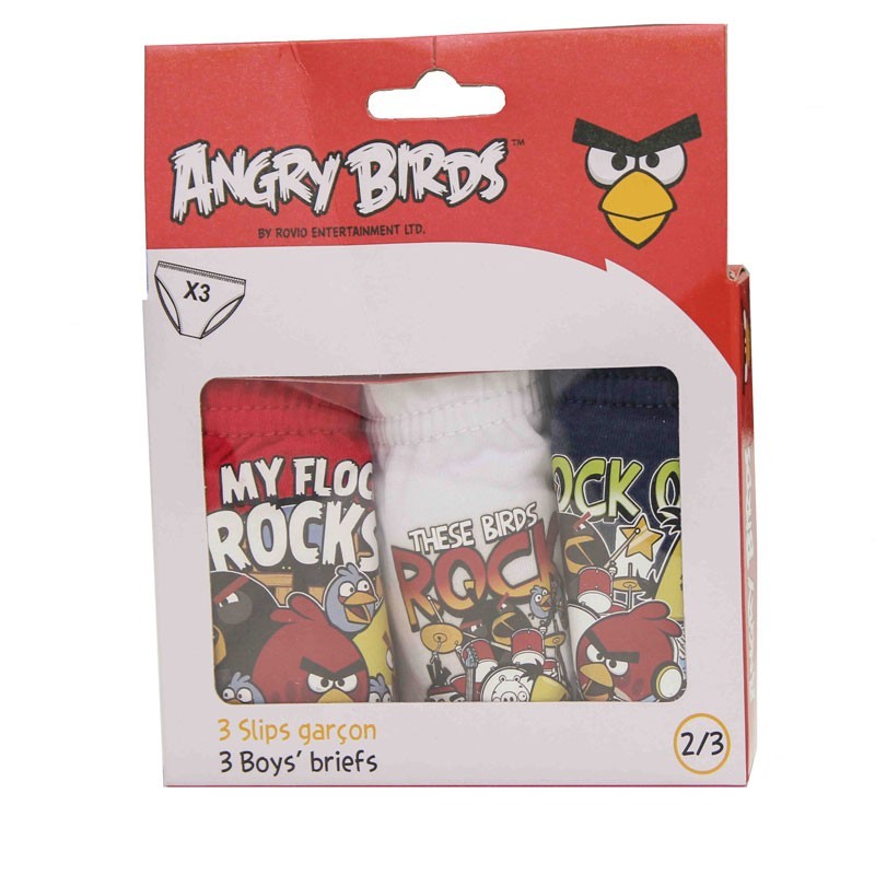 Set chilotei 3 perechi Angry birds, multicolor, 2-3 ani