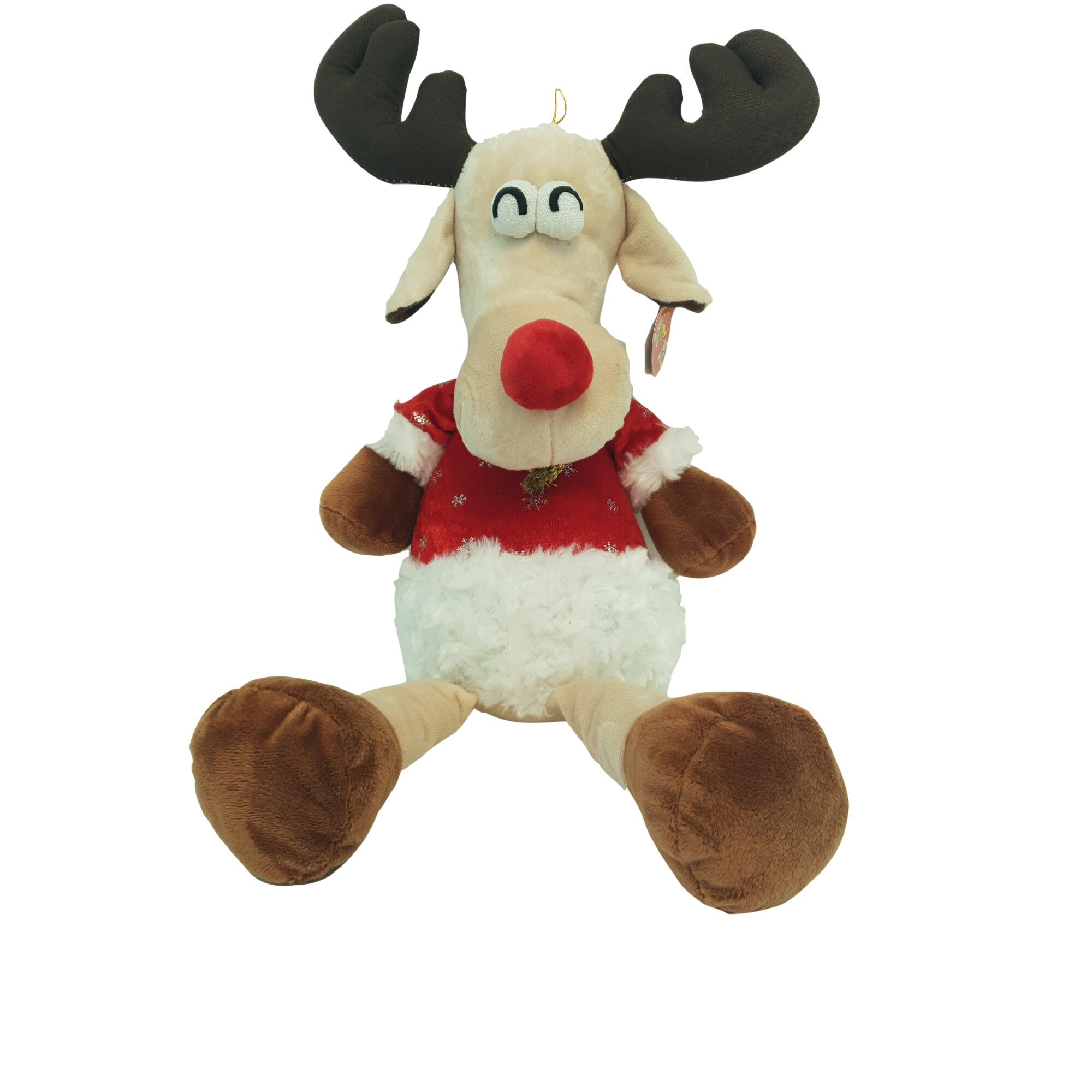 Ren de plus, cu jacheta de Craciun, AMEK, 45 CM