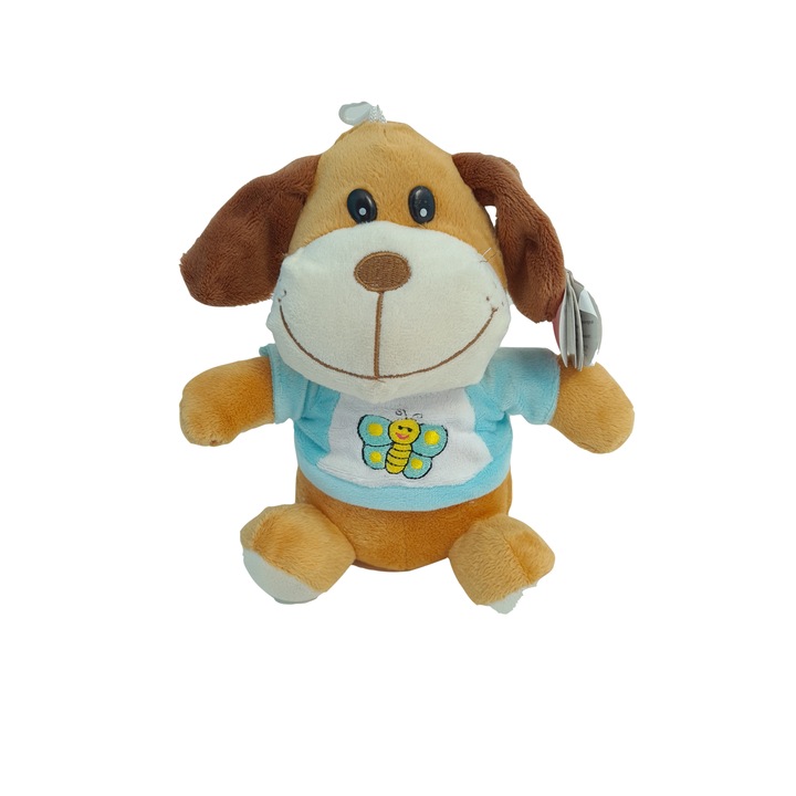Animal de plus cu tricou, AMEK, 20 CM