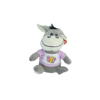 Jucarie de plus cu tricou, Magarus, AMEK, 20 cm Jucarie de plus cu tricou, Magarus, AMEK, 20 cm