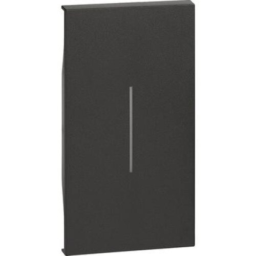 Tasta / Capac Intrerupator, Bticino, iluminabila, 2M, pentru, Living NOW, Negru, KG01M2