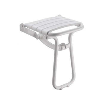 Scaun baie dus , Pellet , pliabil cu picior sustinere , alb Scaun baie dus , Pellet , pliabil cu picior sustinere , alb