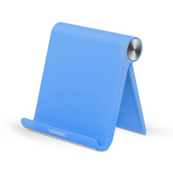 Stand pliant portabil pentru tablete si smartphone-uri, Ugreen, albastru Stand pliant portabil pentru tablete si smartphone-uri, Ugreen, albastru