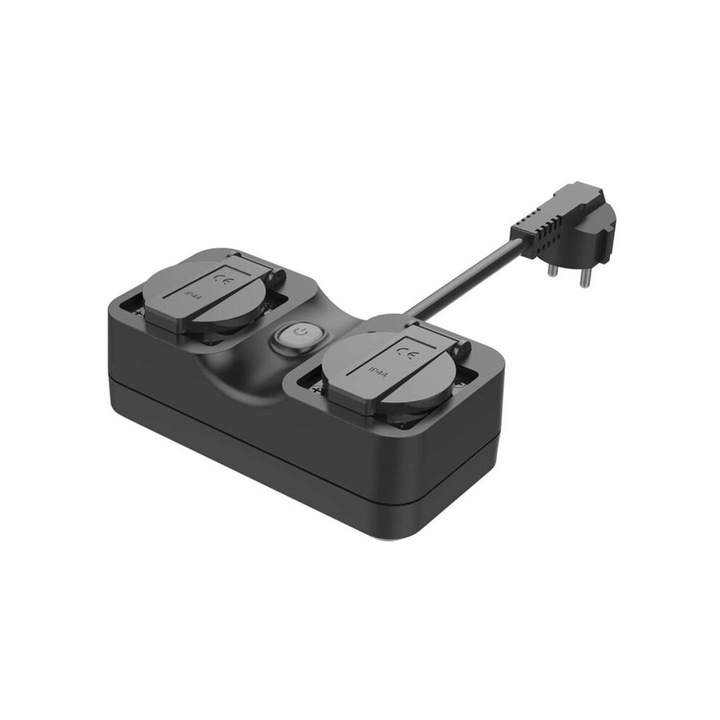 Meross Smart Wi-Fi kültéri konnektor, 2 AC, Apple HomeKit