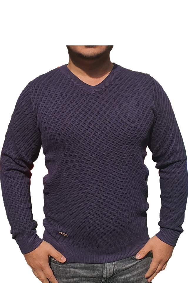 Pulover barbati, Ares, model CITY COLLECTION, Bleumarin