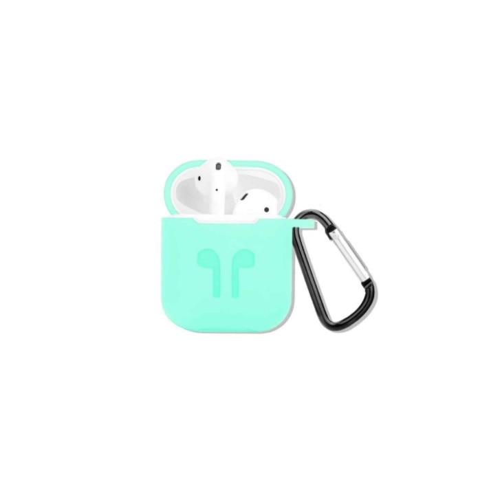 Husa casti pentru Apple AirPods, Verde mint