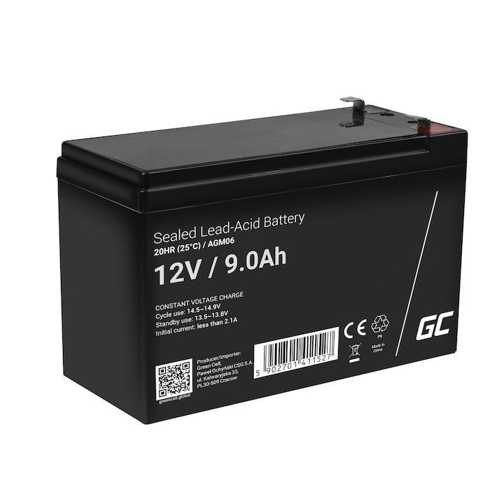 Acumulator Plumb Acid 12V 9Ah VRLA AGM Baterie Gel