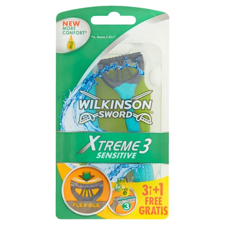 Wilkinson Xtreme3 Sensitive eldobható borotva 4 darabos