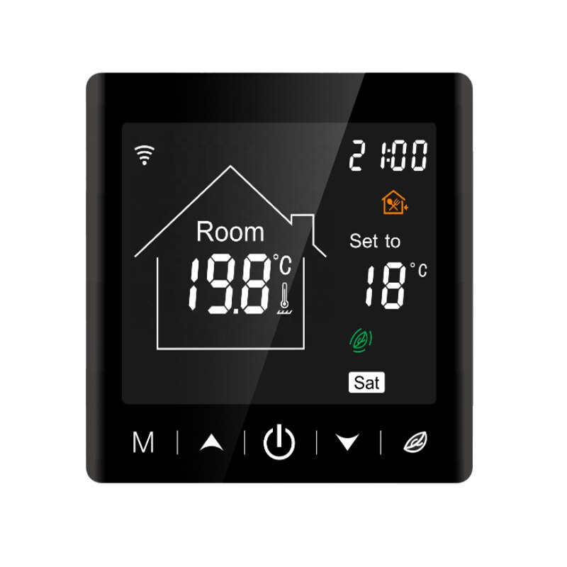 Termostat inteligent Evolio Eco 4G, pentru centrala termica, wifi control de distanta prin smartphone, incastrabil in doza, negru - eMAG.ro