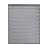 Jaluzele orizontale din pvc culoare gri, L 60 cm x H 110 cm, prindere cleme termopan sau suruburi, Artforhome