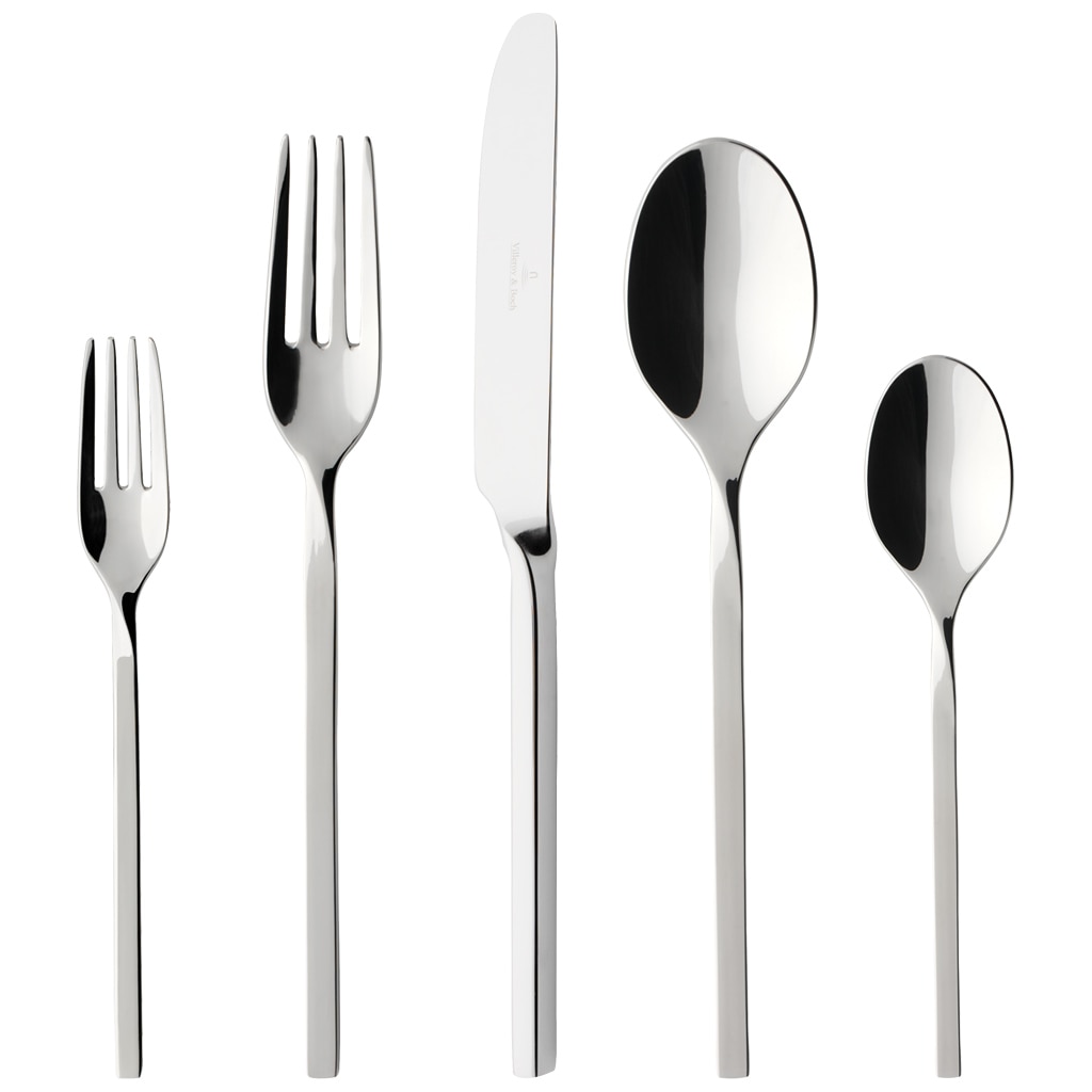 Set tacamuri 30 piese Newwave Villeroy and Boch, inox, argintiu, lucios 246969