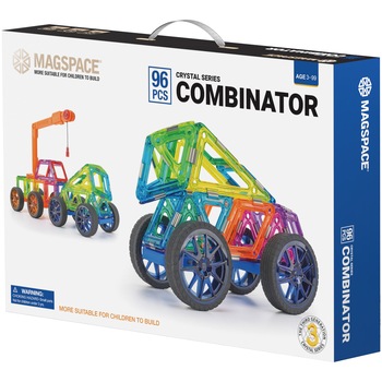 Set de constructie magnetic Magspace - Combinator, 96 piese Set de constructie magnetic Magspace - Combinator, 96 piese