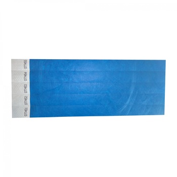 Set 300 buc. bratari de identificare (de intrare / acces evenimente) din hartie tyvek 3/4'' culoare albastru Set 300 buc. bratari de identificare (de intrare / acces evenimente) din hartie tyvek 3/4'' culoare albastru