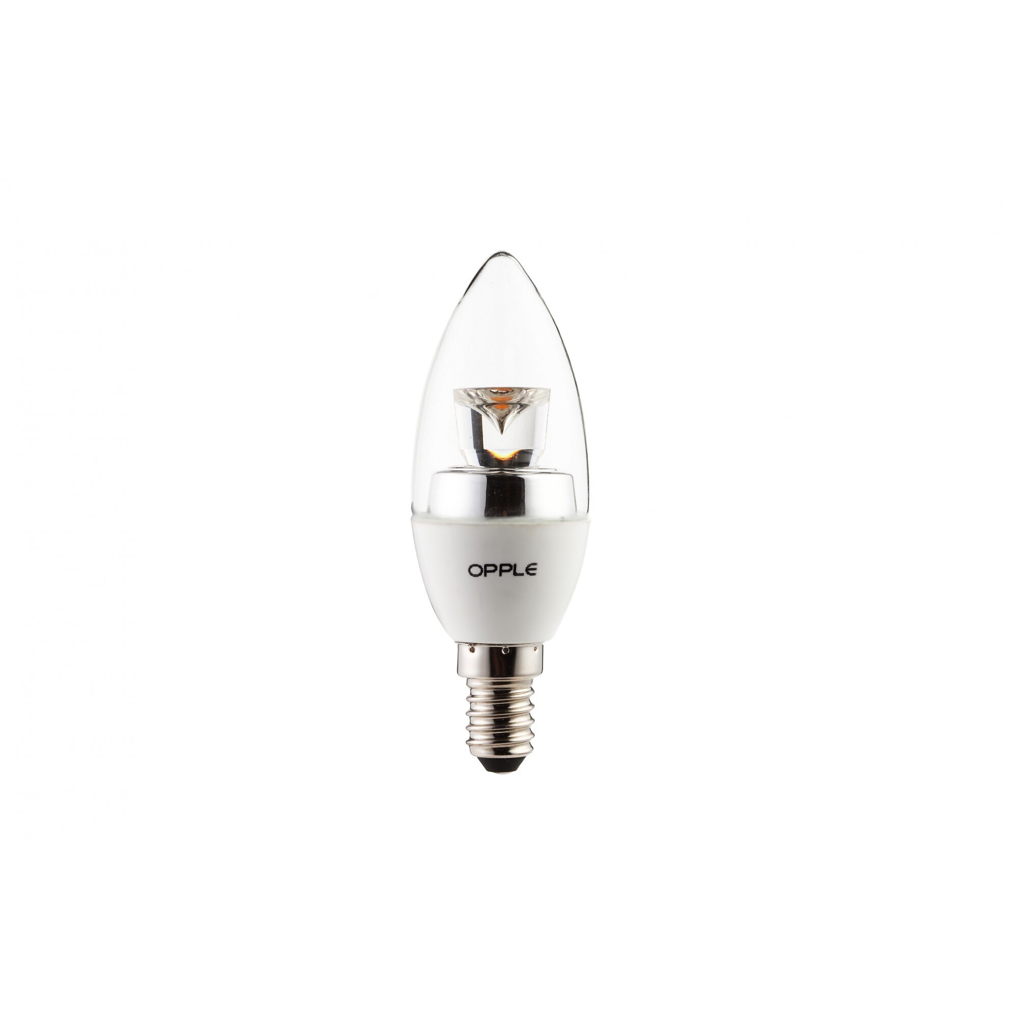 Bec LED tip lumanare, OPPLE, 4.5W, B35, E14, lumina calda 2700K