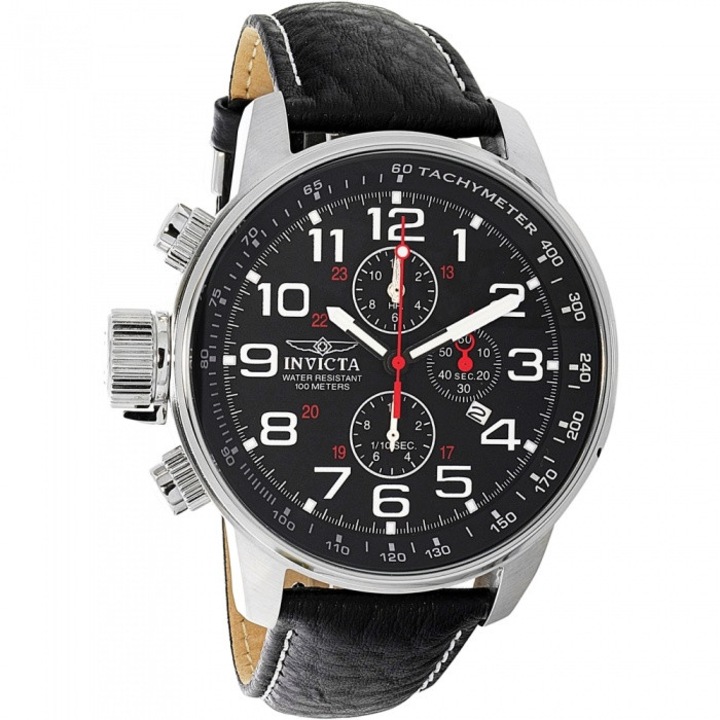 Ceas Invicta barbatesc 2770 negru Leather Quartz