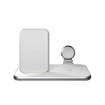Incarcator wireless 4in1 Zens Aluminium Series, 45W, Qi, Stand, pentru iPhone, Apple Watch si AirPods, USB-C Charger, white Incarcator wireless 4in1 Zens Aluminium Series, 45W, Qi, Stand, pentru iPhone, Apple Watch si AirPods, USB-C Charger, white