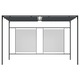 Pavilion gradina, Zakito Europe, Fier/Poliester, Acoperis retractabil, 4x3x2.3m, Gri antracit