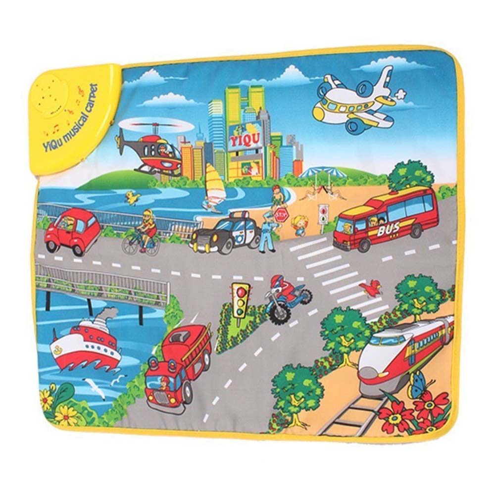 Covoras Inteligent Muzical Pentru Copii- City Music Coastal, Interactiv, 58x47x0.5 cm, MC1002 RCO®