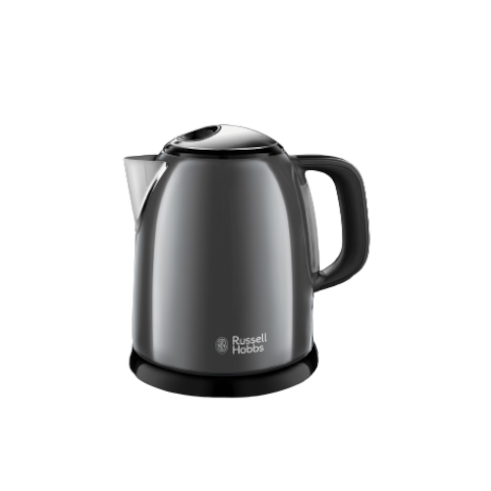 Fierbator electric, Russell Hobbs, 1 l , Otel inoxidabil, Gri