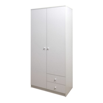 Dulap Alegria 2SA, Alb, H200xL100xA50 cm, PAL 18 mm Dulap Alegria 2SA, Alb, H200xL100xA50 cm, PAL 18 mm