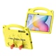 Gyermek tablet tok Apple Ipad AIR 4 / IPAD PRO 11 (2018/2020/2021), Kid Safe AntiShock, állvány, ceruzatartó, Optim Protection, Happy Colorful, szilikonhab, sárga