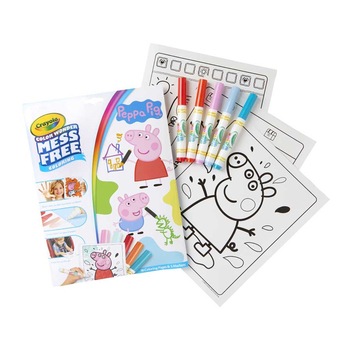 Carte de colorat Peppa Pig cu carioci magice Mess Free Crayola Carte de colorat Peppa Pig cu carioci magice Mess Free Crayola