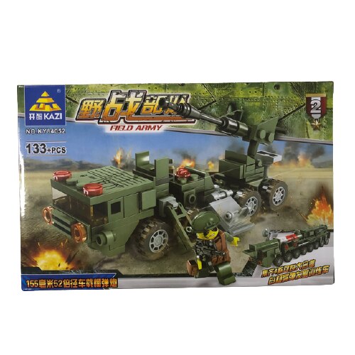 Set de constructie, KAZI, 133 piese, Field Army