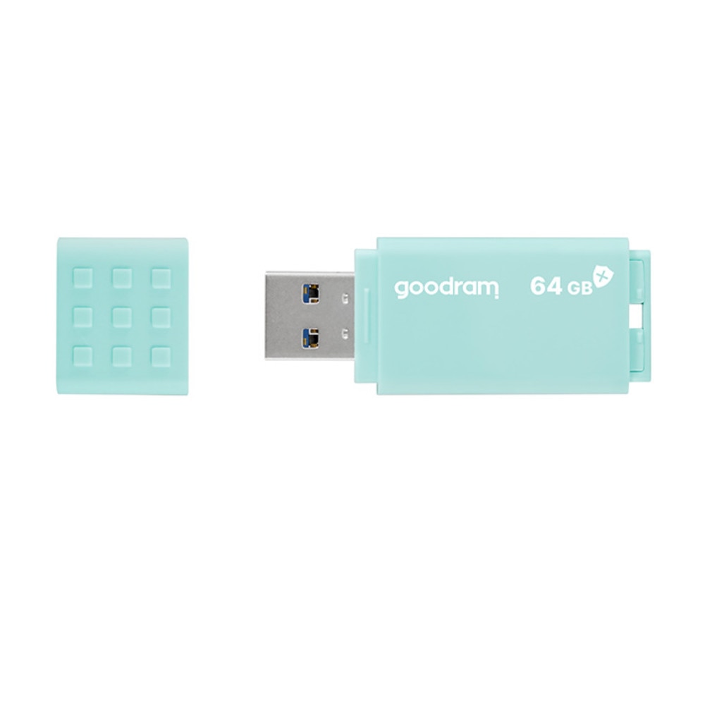 Memorie USB 3.0, 64 GB, Goodram UME3 Care, cu capac, albastra