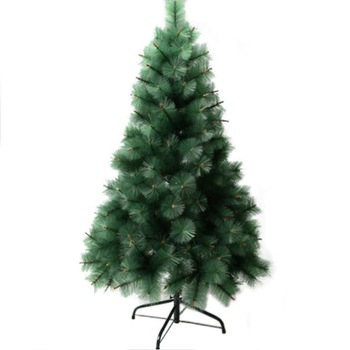 Brad artificial de Craciun tip pin, inaltime 210 cm, diametru 115 cm, 350 ramuri cu ace 3D 12 cm, Flippy, verde, suport metalic inclus Brad artificial de Craciun tip pin, inaltime 210 cm, diametru 115 cm, 350 ramuri cu ace 3D 12 cm, Flippy, verde, suport metalic inclus