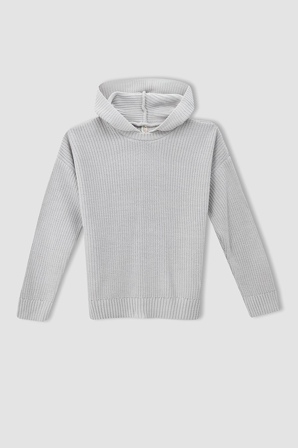 DeFacto, Pulover cu gluga si striatii, Gri deschis