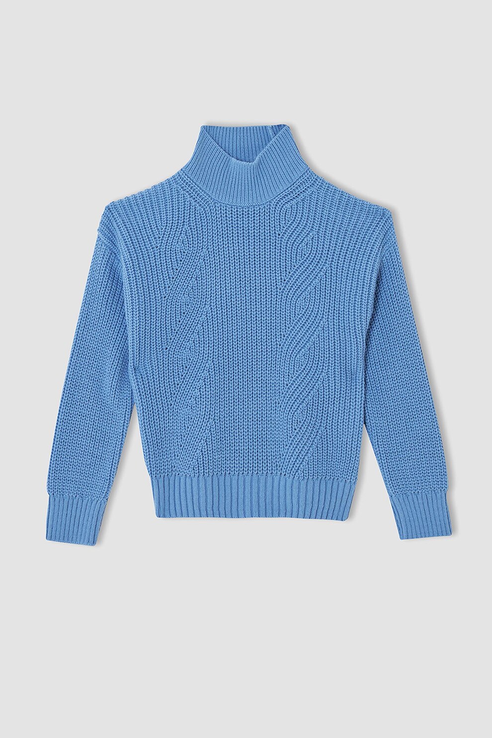 DeFacto, Pulover cu maneci cazute, Albastru deschis