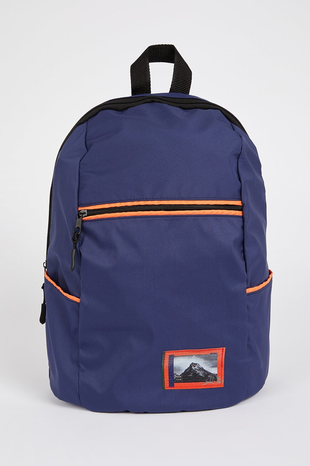 DeFacto, Rucsac cu buzunar frontal cu fermoar, Albastru/Oranj