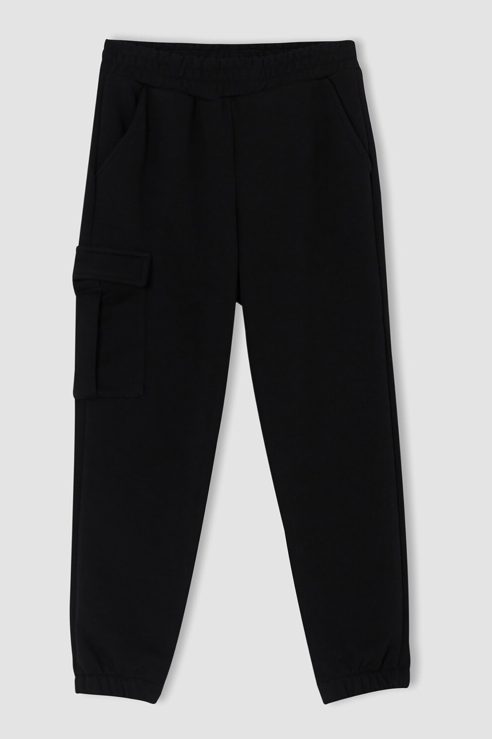 DeFacto, Pantaloni sport cu buzunare laterale, Negru