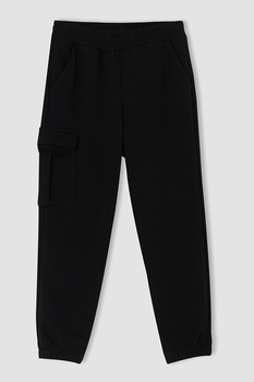 DeFacto, Pantaloni sport cu buzunare laterale, Negru DeFacto, Pantaloni sport cu buzunare laterale, Negru